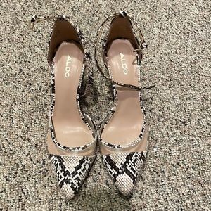Aldo snake skin pumps